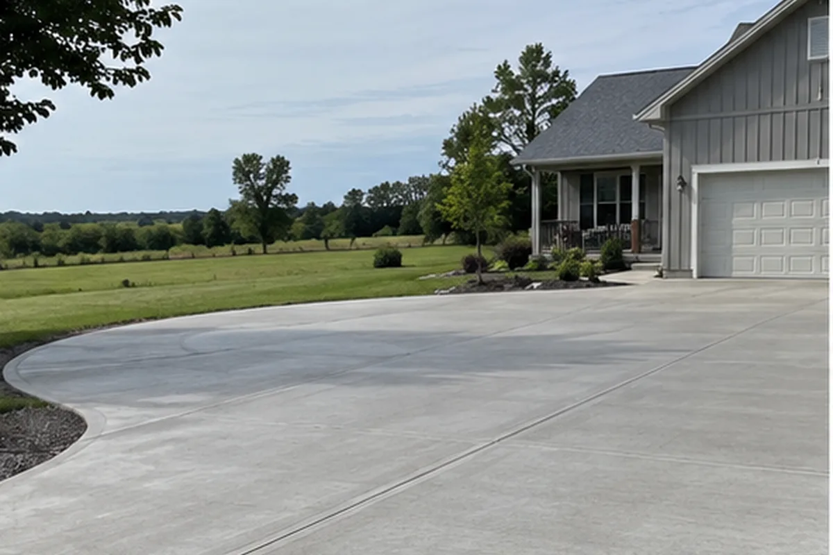 Concrete Driveways active worksite overview in Belleville, Bay of Quinte, and Prince Edward County, Ontario